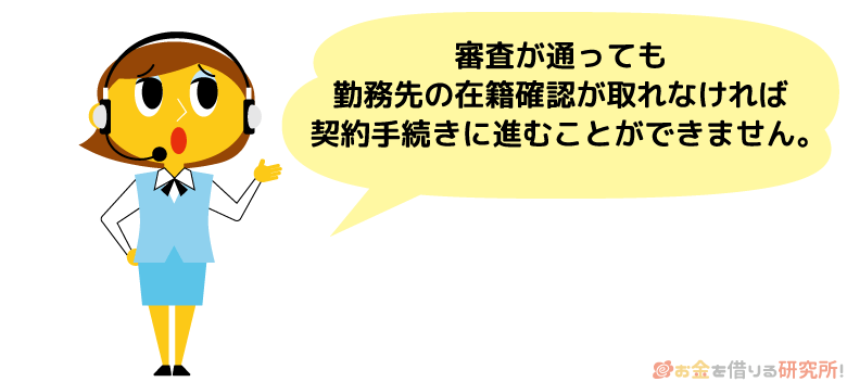 在籍確認が取れないと即日融資を受けられない