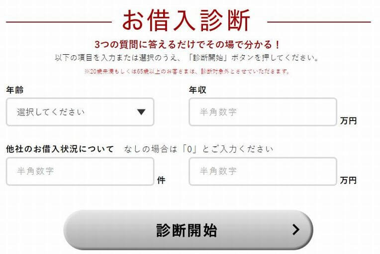 バンクイックのお試し審査