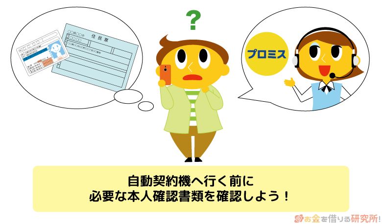 自動契約機へ行く前に必要な本人確認書類の確認