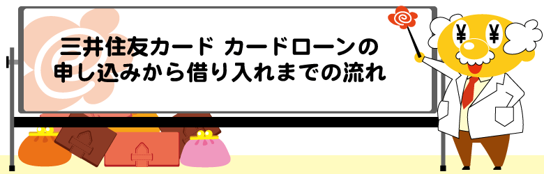 三井住友カード カードローンでお金を借りる借入方法！申し込みから借り入れまでの流れ